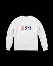 Load image into Gallery viewer, White Sweatshirt Unisex Classic French Terry Crewneck Pullover 523 Collection