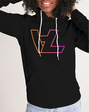 Load image into Gallery viewer, Women's black hoodie with Original Vizual Logo Women's Hoodie