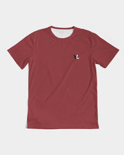 Load image into Gallery viewer, Carmine Red Designer T-shirt b&w original logo 2 Men's Tee