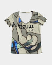 Load image into Gallery viewer, The Virgin Mary stainless design Women's V-Neck Tee