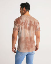 Load image into Gallery viewer, Cream&brown Tie Dye Men's Designer T-shirt Men's Tee