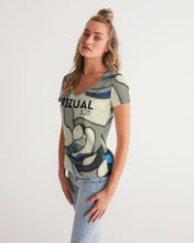 Load image into Gallery viewer, The Virgin Mary stainless design Women's V-Neck Tee
