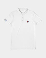 Load image into Gallery viewer, D3 polo white Men's Slim Fit Short Sleeve Polo 523 Collection