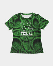 Load image into Gallery viewer, Celtic's Green Women's Designer T-shirt white original logo Women's Tee