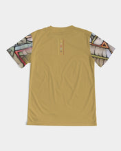 Load image into Gallery viewer, Golden brown Designer T-shirt with Stainless glass logo Men's Tee