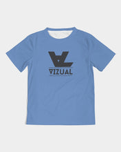 Load image into Gallery viewer, Carolina Blue T-shirt with Navy logo Kids Tee