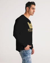 Load image into Gallery viewer, Black long sleeved Designer T-shirt gold original logo