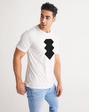 Load image into Gallery viewer, 3 Diamonds Collection White  black diamonds Men's Designer T-shirt