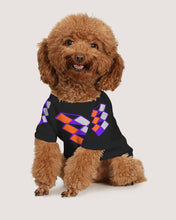 Load image into Gallery viewer, Doggie Tee Orange Purple Grey 3 Diamonds Collection