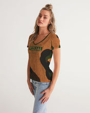Load image into Gallery viewer, Women's V-Neck Camouflage Tee