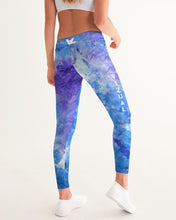 Load image into Gallery viewer, Blue and purple tie dye yoga pants Women's Yoga Pants