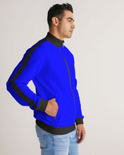 Load image into Gallery viewer, Track jacket royal blue Men's Stripe-Sleeve Track Jacket