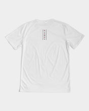 Load image into Gallery viewer, Carmine Red and Black original logo 2 White Designer T-shirt Men's Tee