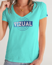 Load image into Gallery viewer, Women's Designer T-shirt Igloo V-neck Women's V-Neck Tee