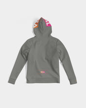 Load image into Gallery viewer, Women's grey hoodie with Optical Illusion logo Women's Hoodie