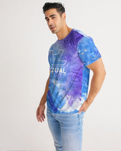 Load image into Gallery viewer, Blue and purple tie dye Designer T-Shirt