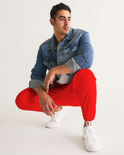 Load image into Gallery viewer, Red with Black Logo Men's Track Pants