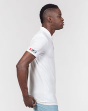 Load image into Gallery viewer, D3 polo white Men's Slim Fit Short Sleeve Polo 523 Collection