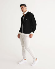 Load image into Gallery viewer, Black Men's Track Jacket