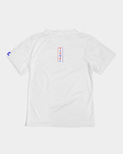 Load image into Gallery viewer, Kid's Designer T-shirt White with Red and Blue logo Kids Tee