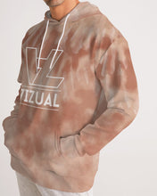 Load image into Gallery viewer, Cream&brown Tie Dye Men's hoodie Men's Hoodie