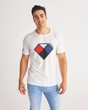 Load image into Gallery viewer, White t-shirt Vizual Diamond Men's Tee 523 Collection