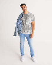Load image into Gallery viewer, Grey and white tie dye Designer T-shirt Men's Tee
