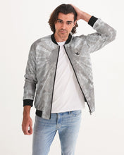 Load image into Gallery viewer, Men's Grey tie dye bomber jacket Men's Bomber Jacket