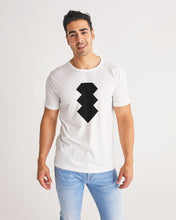 Load image into Gallery viewer, 3 Diamonds Collection White  black diamonds Men's Designer T-shirt