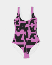 Load image into Gallery viewer, Hot Pink 1 piece bathing suit Women's One-Piece Swimsuit