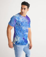 Load image into Gallery viewer, Blue and purple tie dye Designer T-Shirt