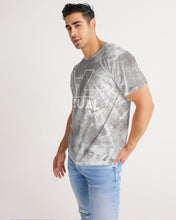 Load image into Gallery viewer, Grey and white tie dye Designer T-shirt Men's Tee