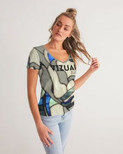 Load image into Gallery viewer, The Virgin Mary stainless design Women's V-Neck Tee