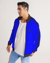Load image into Gallery viewer, Track jacket royal blue Men's Stripe-Sleeve Track Jacket