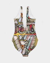 Load image into Gallery viewer, Women's One-Piece Swimsuit stainless glass logo