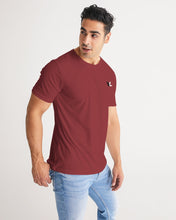 Load image into Gallery viewer, Carmine Red Designer T-shirt b&w original logo 2 Men's Tee
