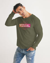 Load image into Gallery viewer, Forest Green Optical Illusion long-sleeved T-Shirt Men's Long Sleeve Tee