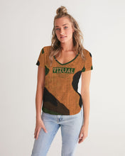 Load image into Gallery viewer, Women's V-Neck Camouflage Tee