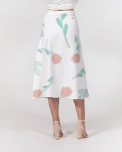 Load image into Gallery viewer, Women's pink tulip Women's A-Line Midi Skirt