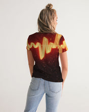 Load image into Gallery viewer, Shockwave V-neck Designer T-shirt Women's V-Neck Tee