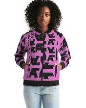 Load image into Gallery viewer, Women's Pink Collage Bomber Jacket Women's Bomber Jacket