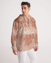 Load image into Gallery viewer, Cream&brown Tie Dye Men's hoodie Men's Hoodie