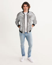 Load image into Gallery viewer, Men's Grey tie dye bomber jacket Men's Bomber Jacket