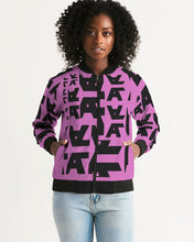 Load image into Gallery viewer, Women's Pink Collage Bomber Jacket Women's Bomber Jacket