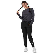 Load image into Gallery viewer, Unisex slim fit joggers White Logo