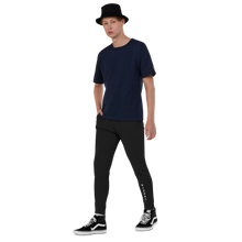 Load image into Gallery viewer, Unisex slim fit joggers White Logo