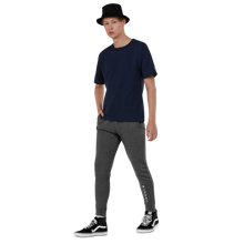 Load image into Gallery viewer, Unisex slim fit joggers White Logo