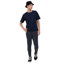 Load image into Gallery viewer, Unisex slim fit joggers White Logo