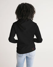 Load image into Gallery viewer, Women&#39;s black hoodie with Original Vizual Logo Women&#39;s Hoodie
