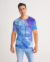 Load image into Gallery viewer, Blue and purple tie dye Designer T-Shirt
